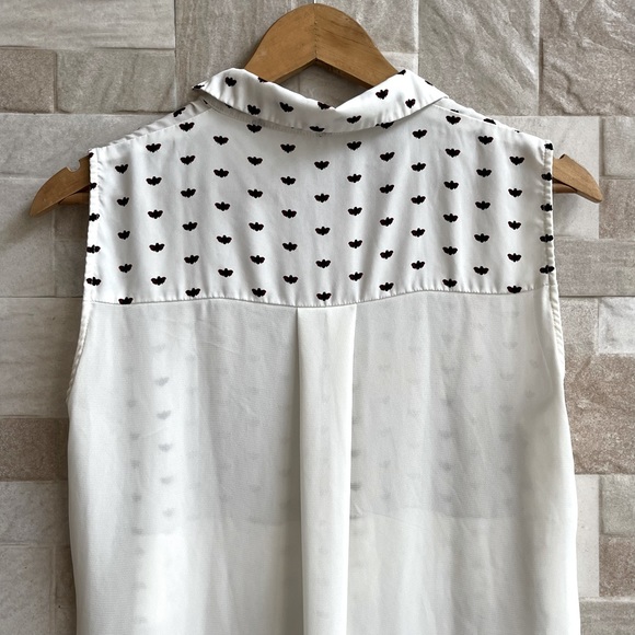 Knee length buttoned down georgette shirt dress - Picture 4 of 5